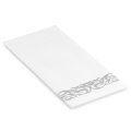 100 Durable Silver Guest Towels Napkins Disposable Soft Paper Napkins for Christmas, Parties, Weddings, Dinners